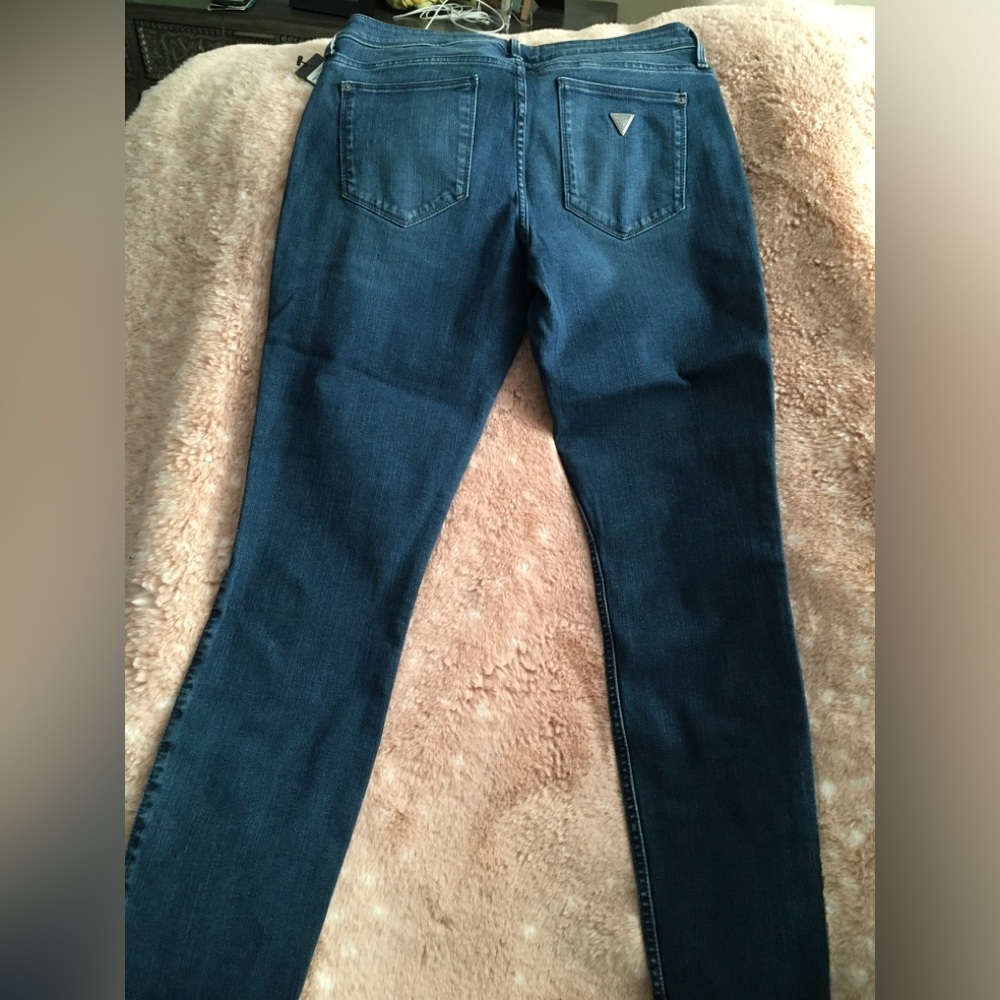 GUESS Power Skinny Jeans - Dark Blue Wash - Picture 4 of 4